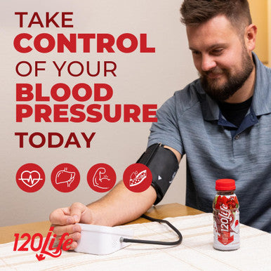 120/Life Blood Pressure Support Beet Root Juice Pomegranate Extract Cranberry Juice Tart Cherry Hibiscus and Magnesium 8 Fl Oz Pack of 14