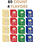 Blue Ribbon Twinings Tea Bags in Bamboo Box (80 Count) 4 Seasonal Collection Flavors Perfect Seasonal s for Women Men Friends Couples Mom Dad
