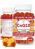 Lunakai Usa Made Coq10 Gummies For Adults 200Mg High Potency Coenzyme Q10 Supplement For Daily Heart Energy & Antioxidant Support For Women & Men Non-Gmo 60Ct