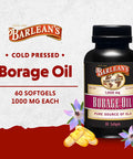 Barlean's Organic Oils Borage Oil 1000 Mg 60 Count Bottle
