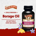 Barlean's Organic Oils Borage Oil 1000 Mg 60 Count Bottle