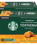 Starbucks K-Cup Coffee Pods, Caramel Naturally Flavored Coffee For Keurig Brewers, 100% Arabica, 1 Box (22 Pods)