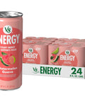 V8 Energy Strawberry Banana Juice Energy Drink, 8 fl oz Can (24 Pack)