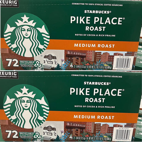 Starbucks K-Cup Coffee Pods, Medium Roast Hot or Iced Coffee, Pike Place Roast, 60 Keurig Pods ÃƒÂ¢Ã¢â€šÂ¬Ã¢â‚¬Â¹