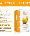 Nutra Tea NutraLust - Helping To Improve Passion & Stamina - Containing Ashwagandha Muira Puama and Ginseng - 40 Enveloped Tea Bags - by NutraTea - Herbal Tea - (2 Pack)