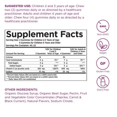 Solgar U-Cubes Children'S Vitamin C - 90 Gummies - Great-Tasting Flavor For Kids Ages 2 & Up - Non-Gmo Vegan Gluten Free - 45 Servings