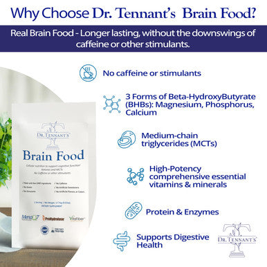 Dr. Tennant'S Brain Food For Cognitive Focus, Mental Acuity, And Memory Function - Focus Supplement, Organic Brain Supplement