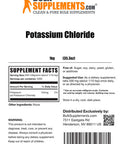 Bulk Supplements Potassium Chloride Powder 1KG & Magnesium Glycinate Powder 1KG Bundle
