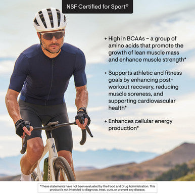 THORNE Amino Complex Clinically Validated EAA and BCAA Powder for Pre or Post Workout Promotes Lean Muscle Mass and Exercise Recovery Berry NSF Certified for Sport Dairy Free 30 Servings