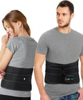 Flaremore Electric Heating Massage Pad For Back Xl Heated Waist Belt Wrap With 3 Fast Heating And Vibration Massage Modes Fsa Eligible 5000Mah Battery Operated Heat Pad For Back Waist Lumbar Abdomen