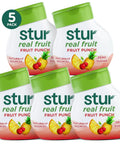 Stur Liquid Water Enhancer Peach Mango Sweetened with Stevia High in Vitamin C & Antioxidants Sugar Zero Calories Keto Vegan 5 Bottles Makes 120 Drinks