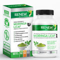 Renew Actives Organic Moringa Leaf Supplement: 800Mg Daily Serving - High Potency Moringa Capsules - Green Superfood & Antioxidant Support Against Free Radical Damage- 120 Vegan Capsules