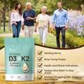 VivoNu Vitamin D3 K2 10000 IU with MK7-300 Virgin Coconut Oil Softgels, 2 in 1 Vitamins D and K Complex Vitamina D3 con K2 Supports Calcium Absorption Bone Immune and Heart Health Easy to Swallow