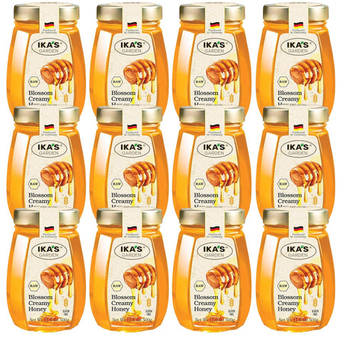 Ika's Garden Raw Manuka Honey with Blossom Honey - 100% Pure, Unfiltered, Gluten-Free Ã¢â‚¬â€œ Product of Germany, 17.6 oz (500g) Jar