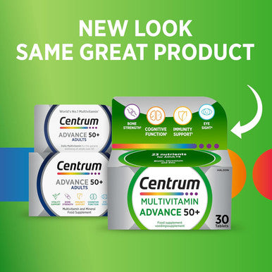 Centrum Advance 50+ Multivitamin 30 Tablets