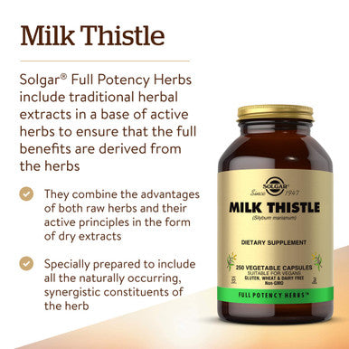 Solgar - Full Potency Milk Thistle 250 Vegetable Capsules