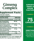 Nature's Bounty Ginseng With Royal Jelly 75 Capsules