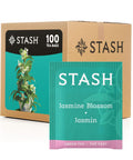 Stash Tea Ginger Peach Green Tea & Matcha Blend, Box of 100 Tea Bags (Packaging May Vary) | Zesty, fruity blend with peach, ginger and matcha notes, Non-GMO Project Verified and foil-sealed freshness