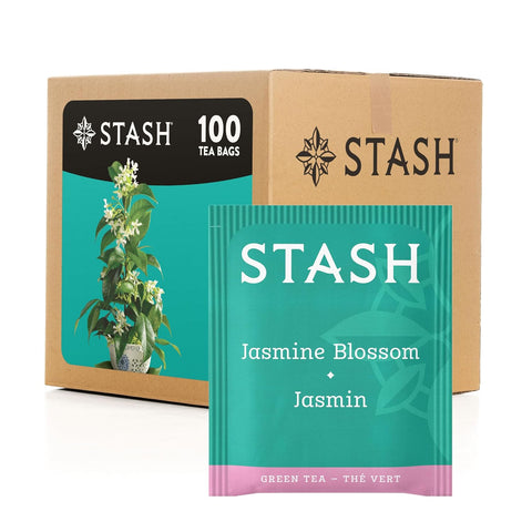 Stash Tea Ginger Peach Green Tea & Matcha Blend, Box of 100 Tea Bags (Packaging May Vary) | Zesty, fruity blend with peach, ginger and matcha notes, Non-GMO Project Verified and foil-sealed freshness