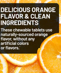 NatureWise Extra Strength Vitamin C Chewable 1000mg for Adults Natural Orange Flavor Immune System and Antioxidant Support NonGMO Vegan and Sugar Free 90 Chewable Tablets[45Day Supply]
