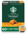 Starbucks K-Cup Coffee Pods, Caramel Naturally Flavored Coffee For Keurig Brewers, 100% Arabica, 1 Box (22 Pods)