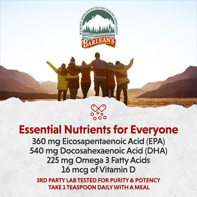 Barlean s Cod Liver Oil Omega 3 Fish Oil With 900Mg Lemonade 8 Oz