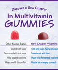 New Chapter Kids Multivitamin Gummies - 50% Less Sugar, Kids Gummy Vitamins with Vitamins C, D3 & Zinc, Non-GMO, Gluten Free, Berry-Citrus, 60ct