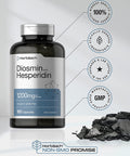Diosmin and Hesperidin | 1200 mg | 180 Capsules | Non-GMO and Gluten Free Supplement | by Horbaach
