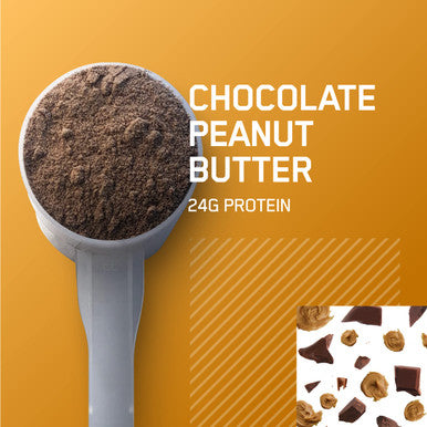 Optimum Nutrition Casein Powder Chocolate Peanut Butter 4 Pound