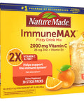 Nature Made Immunemax Fizzy Drink Mix With Vitamin C Vitamin D And Zinc Supplement For Immune Support Fast Absorption 30 Stick Packs 0.4 Ounce