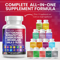 Nattokinase 4000 Fu Serrapeptase 120000 Spu Lumbrokinase Enzyme Supplement With Bromelain Papain Papaya Enzymes Rutin Extract