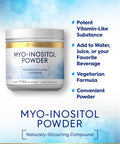 Carlyle Myo-Inositol Powder Supplement | 1.5 Lbs | Naturally Occuring Compound | Vegetarian, Non-Gmo, Gluten Free