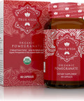 Pomegranate Extract Supplement Ellagic Acid High Punicalagins USDA Organic Pomegranate Supplement Blend of Pomegranate Fruit Seeds and Peel Extract 60 Vegan Pomegranate Capsules