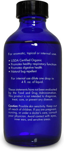 Zongle USDA Certified Organic Peppermint Oil, Safe To Ingest, Mentha Piperita, 1 oz