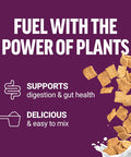 Force Factor Vegan Plant Protein Plant-Based Protein + Greens Greens Powder with 20g Plant Based Protein Digestive Enzymes and Fiber Cinnamon Cereal Flavor 20 Servings (Packaging May Vary)