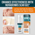 Nuvadermis Silicone Scar Sheets Extra Long Medical-Grade Scar Sheets For C-Section, Tummy Tuck, Keloid, And Surgical Scars Reusable And Effective Pack Of 4 Medium Tone