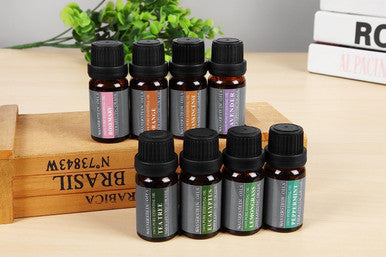 Aromatherapy Oils 100% Pure Basic Essential Oil Gift Set by Wasserstein (Top 8, 10ml)