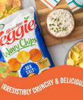 Sensible Portions Veggie Wavy Chips Sea Salt Flavor GlutenFree Chips 7 Ounce Bag 6Pack