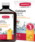 Wampole Calcium Liquid - Helps Develop and Maintain Bones & Teeth - 350 ml