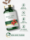 Carlyle Rose HIPS | 1500mg | 240 Quick Release Capsules | Non-GMO and Gluten Herbal Supplement