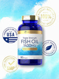 Carlyle Triple Strength Fish Oil | 180 Softgels | Omega 3 Supplement | Non-GMO, Gluten Free