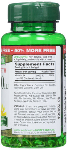 Nature's Bounty Nature'S Bounty D 2000 Iu Softgels 150 Count