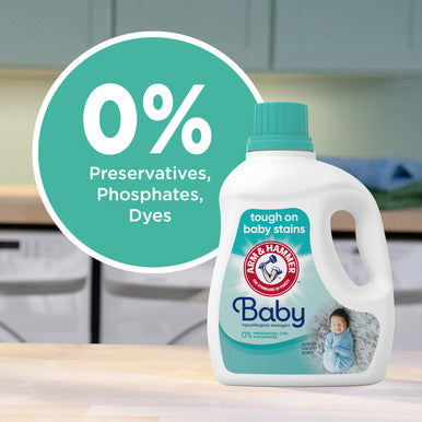 Arm & Hammer Baby 77 Loads Hypoallergenic Liquid Laundry Detergent 100.5 Fl Oz