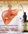 HERBALICIOUS Milk Thistle Extract - All-Natural Cleanse And Detox Supplement For Liver Support, Immune System Boost And Skin Health - Silymarin Nutritional Supplement - 2 Fl Oz