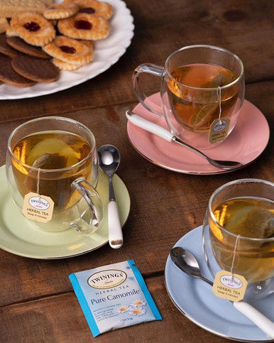 Gardenika Twinings Herbal Tea Sampler - Caffeine- Assortment - Individually Wrapped Flavored Bags - 48 Ct 24 Flavors