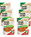 Snak Club Tajin Peanuts, Roasted Nuts with Chili and Lime Seasoning, Mild, Gluten-Free and Kosher Snacks, No Artificial Colors or Flavors, No Preservatives, 12 oz Resealable Bag