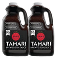 San-J - Gluten Free Tamari Soy Sauce with 28% Less Sodium - Specially Brewed - Made with 100% Soy - 20 oz. Bottle
