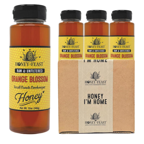 HONEY FEAST New Zealand Manuka Infused Honey with Propolis 12oz - Raw Manuka Honey, Patent Pending Formula, MGO182 Rating, Manuka Honey New Zealand