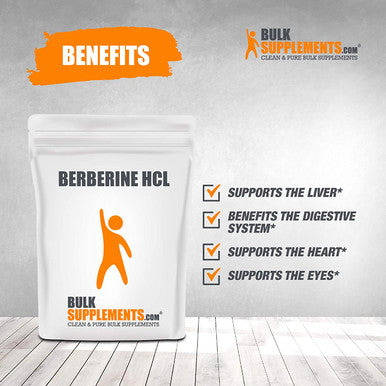 Berberine HCl Powder - Berberine 500mg - Digestive Supplements - Fasting Supplement (250 Grams)