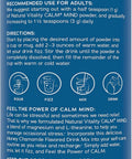 Natural Vitality Calm Mind Magnesium Citrate + LTheanine Powder Supports a Healthy Response to Stress Gluten and Vegetarian Honey Chamomile 12 oz.